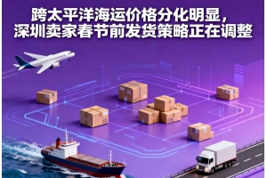 跨太平洋海運價格分化明顯，深圳賣家春節(jié)前發(fā)貨策略正在調(diào)整