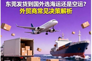 東莞發貨到國外選海運還是空運？外貿商常見決策解析